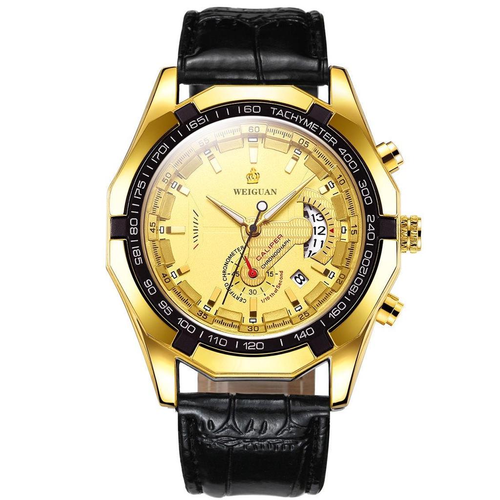 New Waterproof Luminous Men's Quartz Wristwatch - Trendy Korean Style, Fully Automatic, Domineering Design.