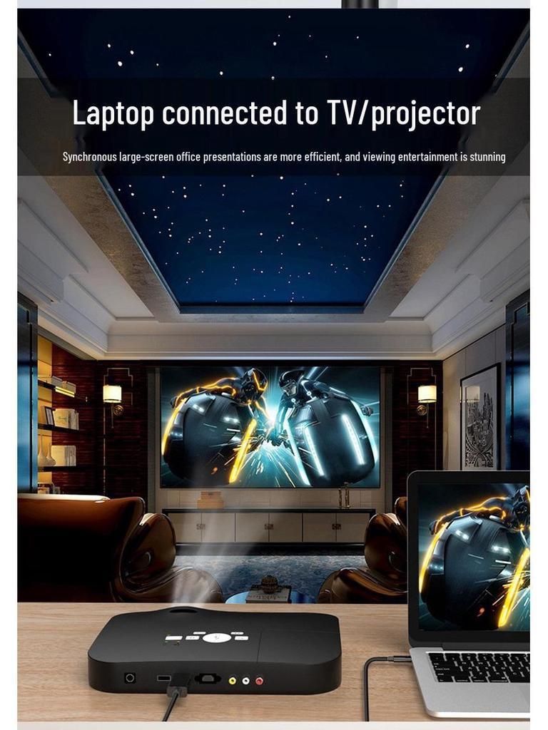 1.8M High-Definition Type-C to HDMI 4K60Hz Adapter for Mobile Display Connection