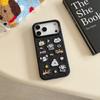 Fashion Denim Embroidery Cute Puppy Small Animal Shockproof Protective Phone Cover Case for iPhone 17 16 15 14 Pro Max
