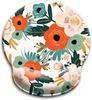 Flowers Natural Design Mouse Pad Wrist Ergonomic Soft Anti-Slip Wrist Rest Support Mat Computer Mouse Pad For Office