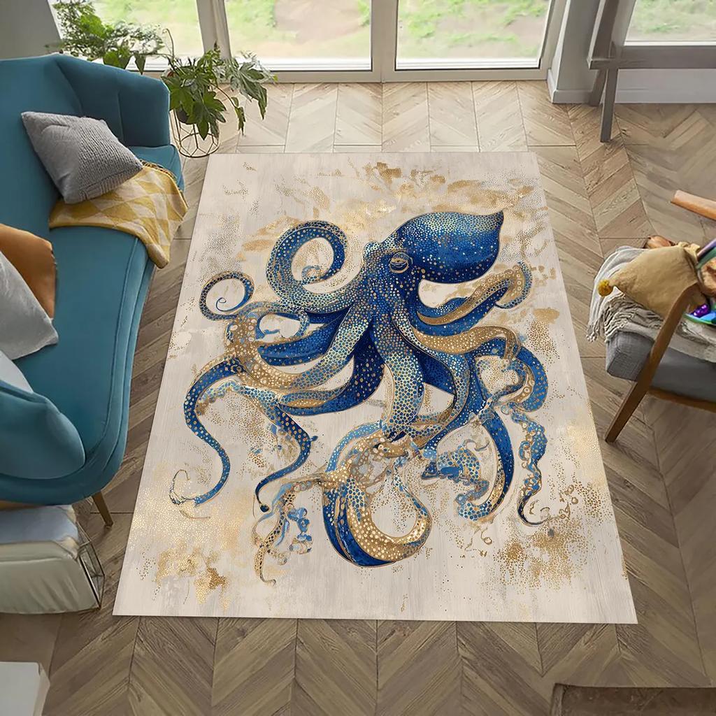 Octopus Foot Eyeball Carpet Bizarre Light Luxury High-end Feeling Door Mat Room Living Room Bedroom Decoration Octopus Rug