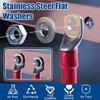 180PCS Flat Design Stainless Steel Sealing Gasket Sump Plug Washer  Kitchen Applications