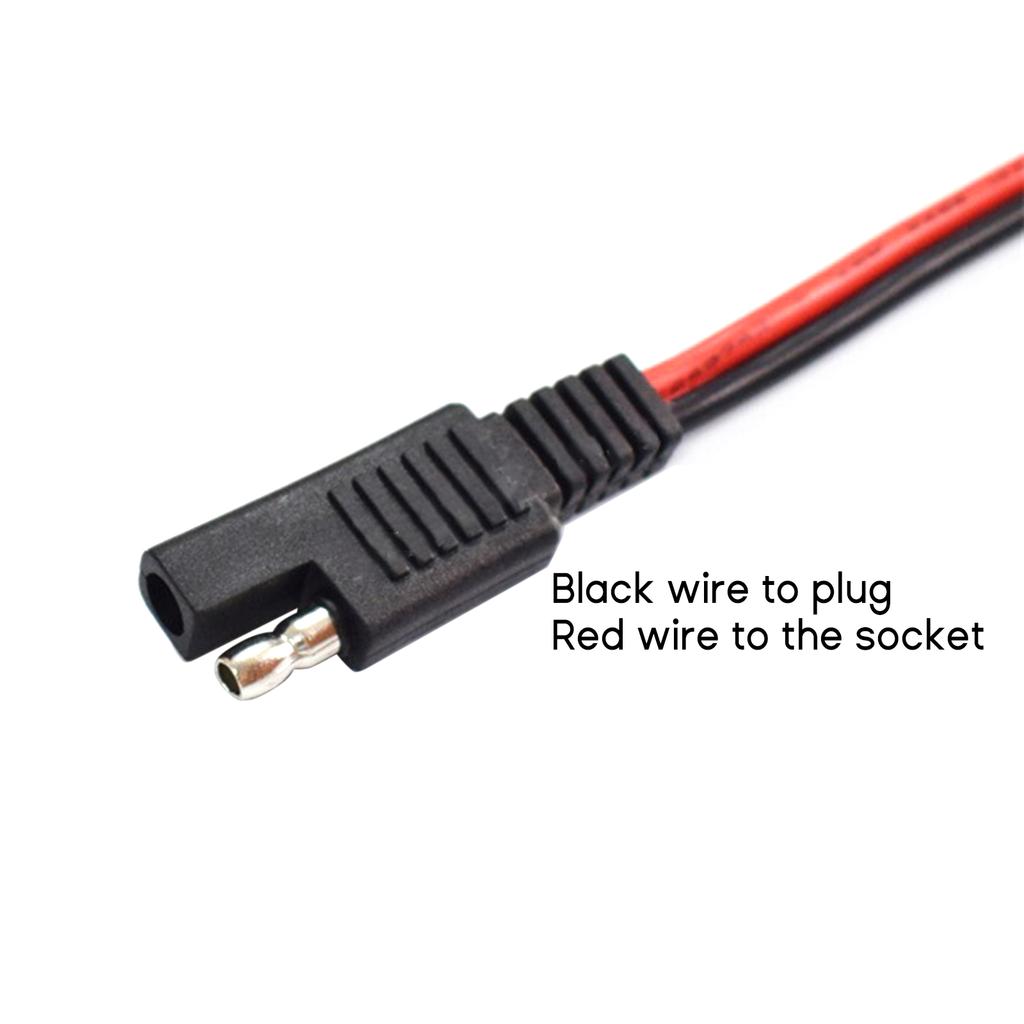 SAE Extension Cable 14AWG SAE To SAE Quick Disconnect Wire Harness SAE Connector Solar Panel Extension Cable 50cm/20inch