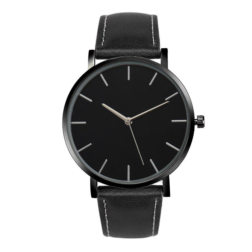 Fashion Casual Quartz Men's Watch Women's Watch Leather Watch