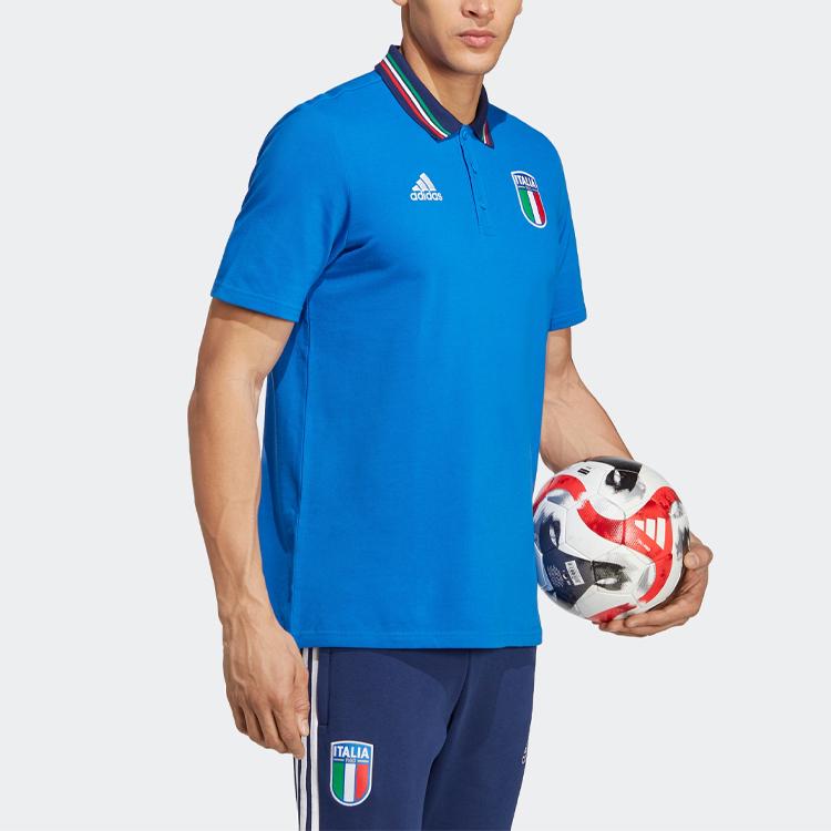 adidas Italy Polo Shirt Blue HT2181