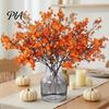 Maintenance Free Artificial Plant Stems Realistic Flowers for Autumn Home Decoration, Silk Floral Elegant Sprays Dining Branches Halloween Table