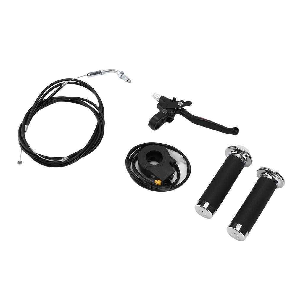 Throttle Clutch Handle Kit Waterproof Ergonomic Replacement for 49cc 60cc 66cc 80cc Engine Motorized Bicycle