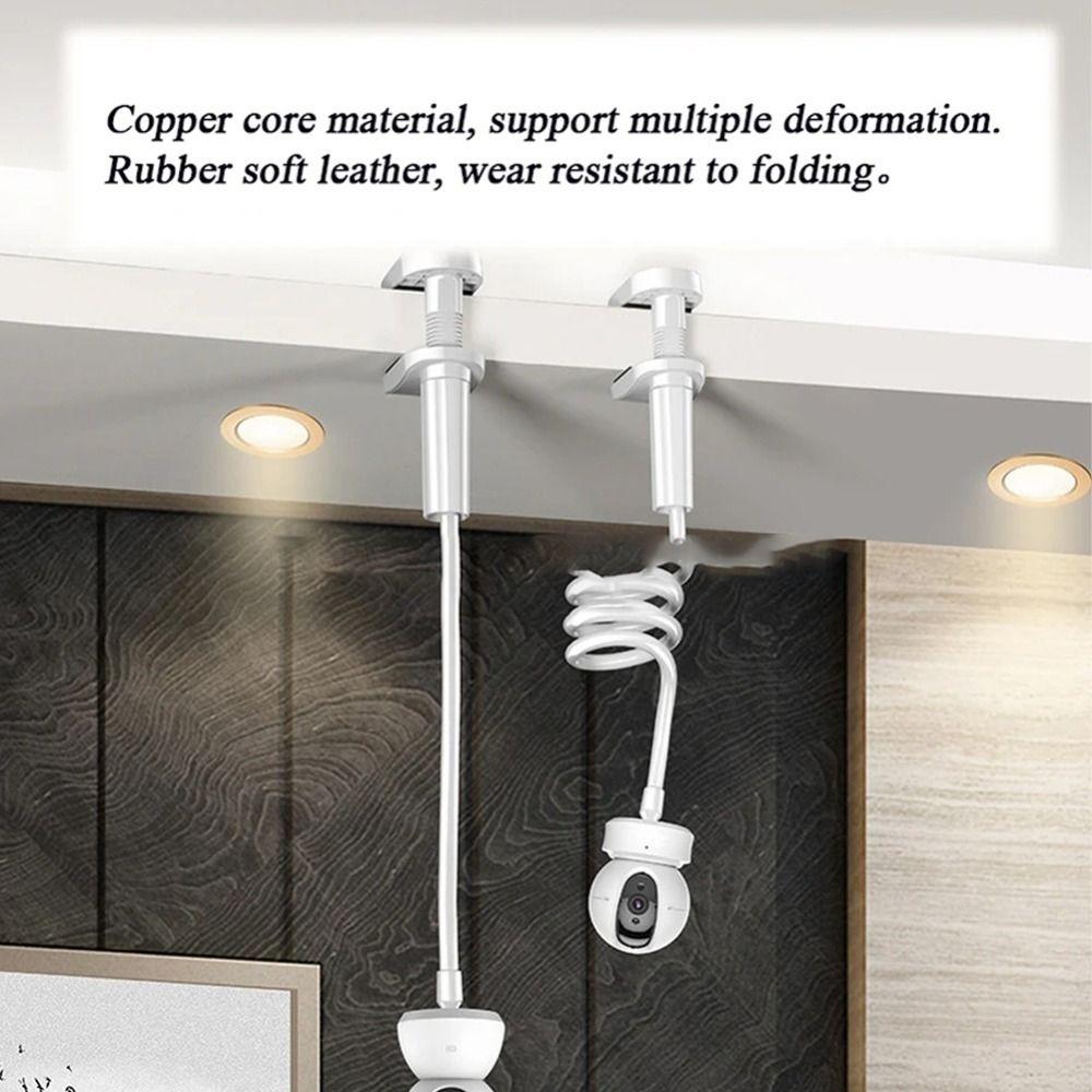 Adjustable Cradle Security Camera Clip Holder Galvanized Steel Pipe Support  Cabinet