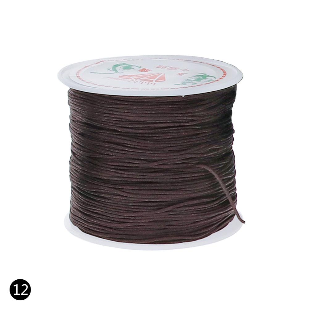 

0,8 мм 45 м/рулон нейлоновый шнур нить китайский узел макраме плетеный браслет Rattail #255733 темный кофе