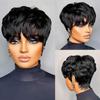 Short Curly Wig Black Women Natural Style Heat Resistant Synthetic Hair Mechanically Fashion Hairpiece