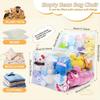 L-Shaped Clear Plush-Filled Sofa Doll Seat & Storage Stool with Thickened PVC