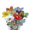 Artificial Flower Bouquet in Vase, Collectible Figurines for Home Decor Gifts