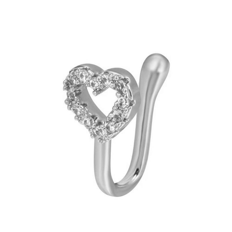 1Pc Non-Piercing Women And Girls Fake Nose Cuff Clip-On Nose Ring Nose Ring Cuffs