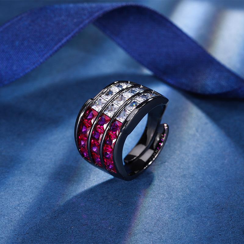 Schmuck Kupferboden Vergoldet Simulation Schatz Retro Reihenring Schwarzgold Personalisierter Ring