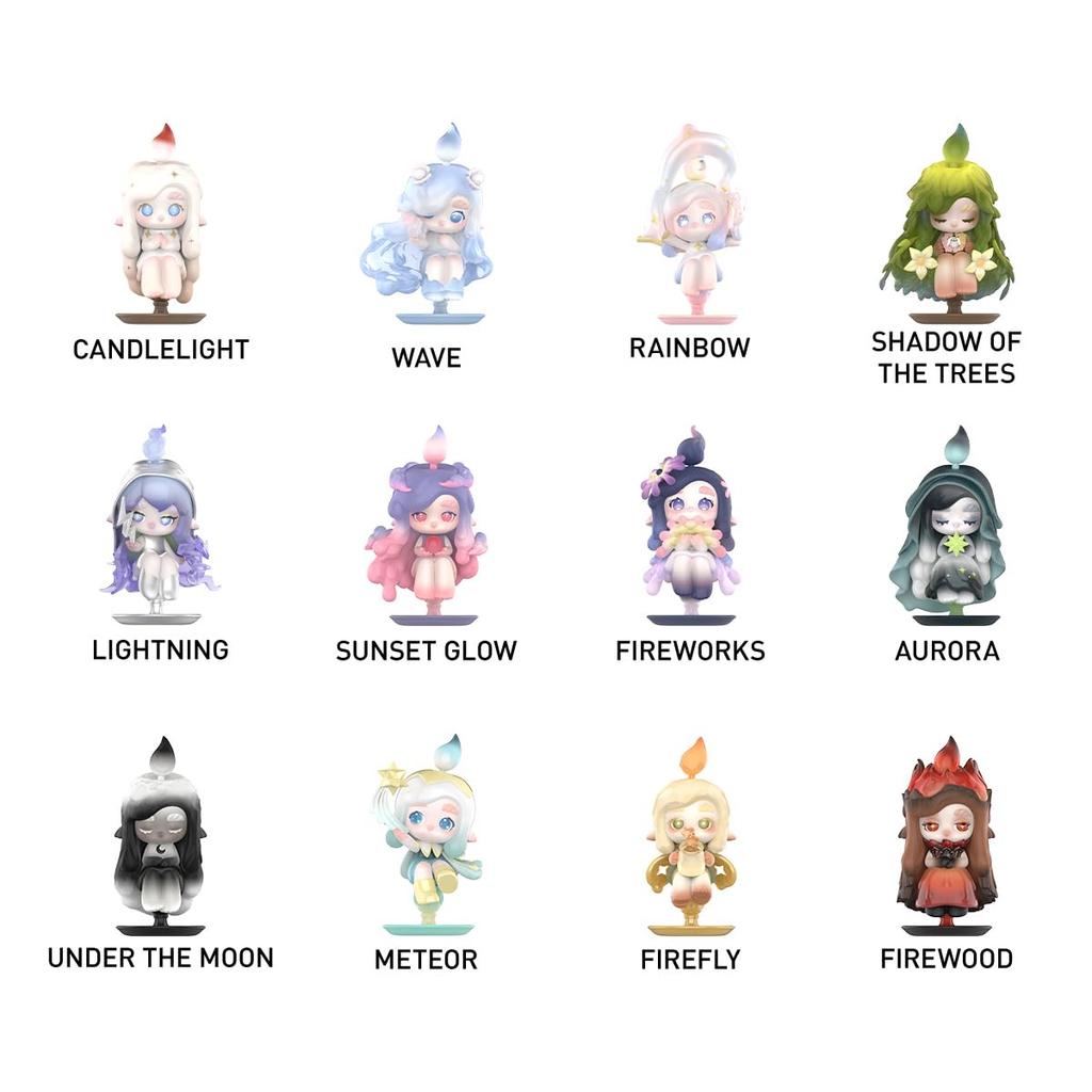 POP MART CHAKA Light Sprite Series Pop Mart Gachapon Blind Box Figure Plastic Model Premium Toy Soft Vinyl Original Character Birthday Gift [1 Piece]