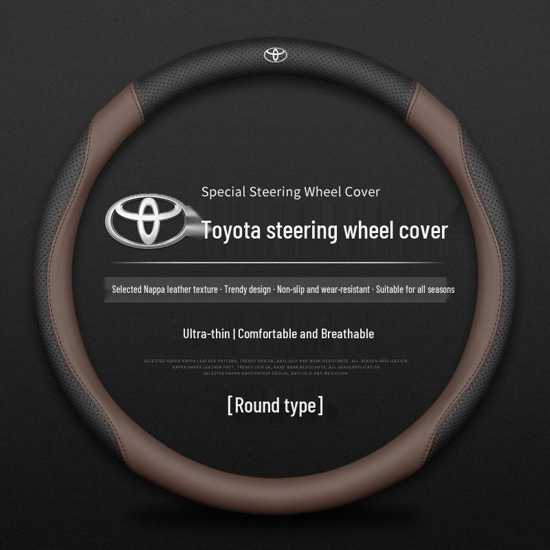 Toyota Steering Wheel Cover: Compatible with Corolla, Levin, Camry, RAV4, Feng Lan, and More - Universal for All Seasons