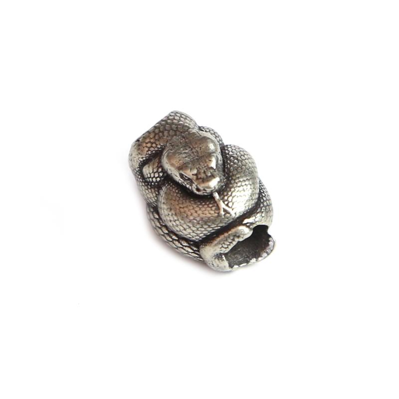 Python Snake Brass Knife Beads DIY EDC Outdoor Umbrella Rope Woven Fidget Toy Paracord Rope Decompression Toy Edc Accessory