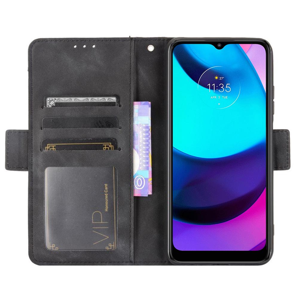 Flip Case for Motorola Moto E20/E30/E40, Card Slot, Black
