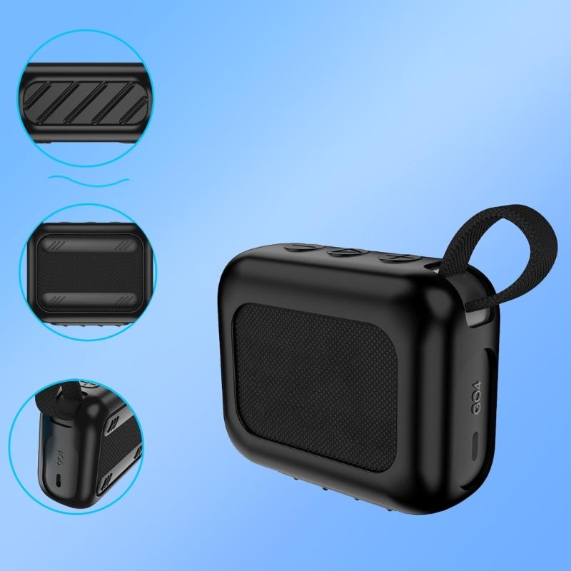 Lightweight Silicone Case for GO4 Speaker Protective Carrying Bag Cover With Hook Shock Absorption Case Easily Use
