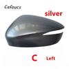 1pcs Car Wing Side Rearview Mirror Cover Cap Shell For Mazda CX-3 CX3 2013- CX-5 CX5 2015 2016