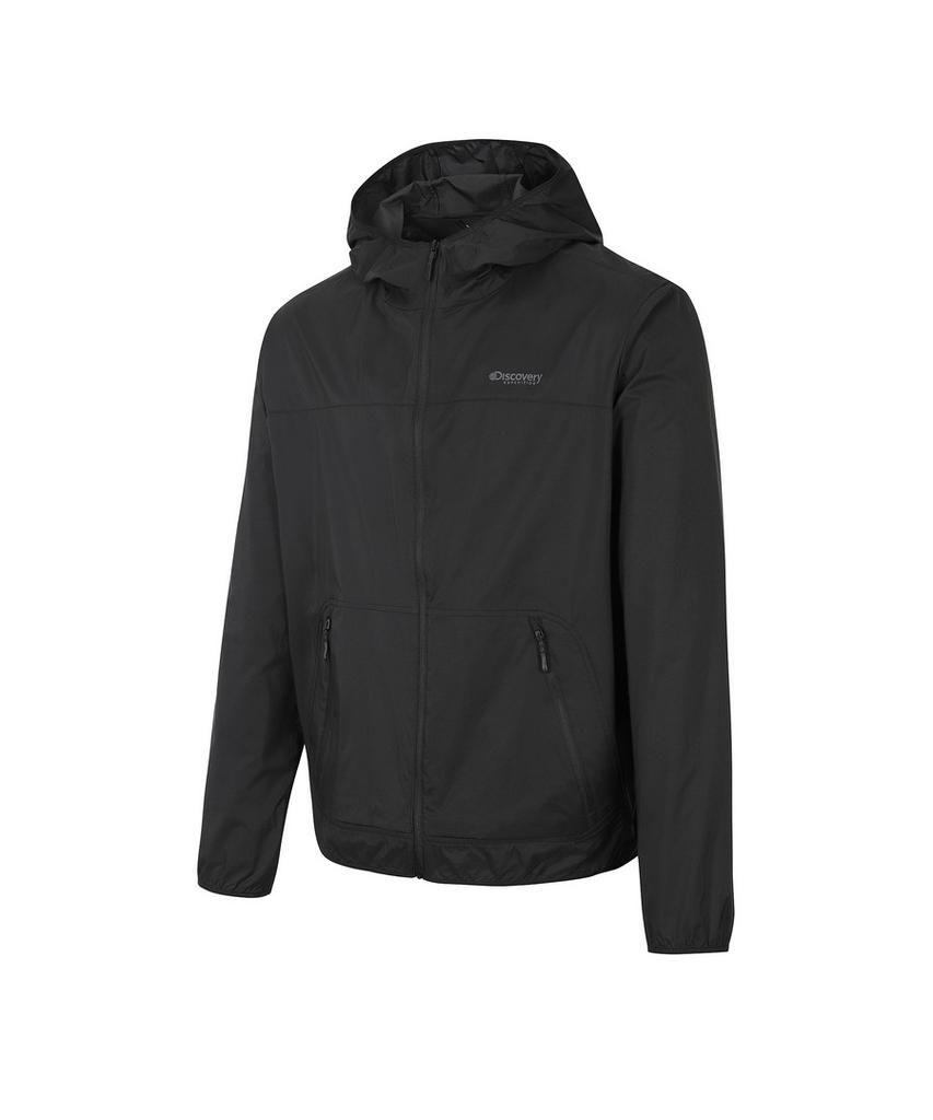 Discovery Expedition Men'S Freshvent 2.0 Packable Windbreaker (Black)