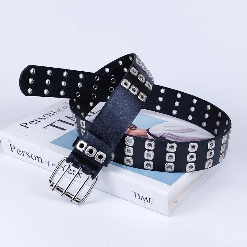 Black Rivet Women's Belt Women's Accessories Decorative Skirt Jeans Belt