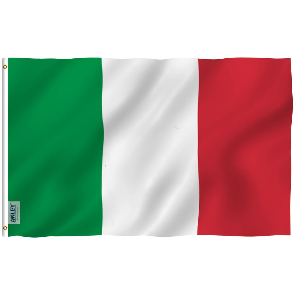 Bandera de Italia Anley Fly Breeze de 3x5 pies - Banderas Nacionales de Italia Poliéster