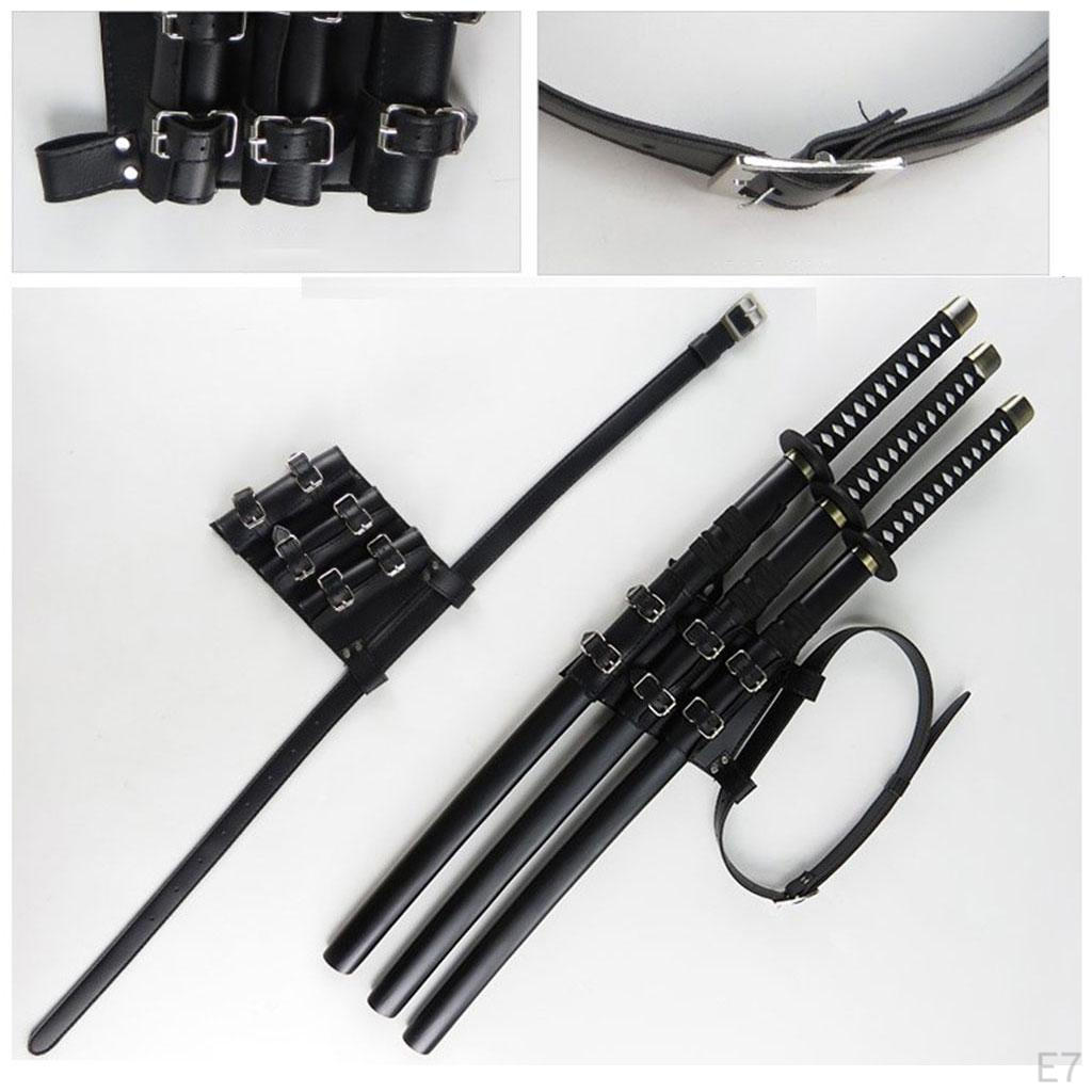 Cutter Case Rack, Medieval Holder, PU Leather Rapier Belt, Adult Men Knight Battle Waist Sheath,