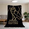 Blanket Super Warm Comfortable Plush Throw Blanket Child Home Sofa Rapper Bedroom D-Drake-ES OVO Gift