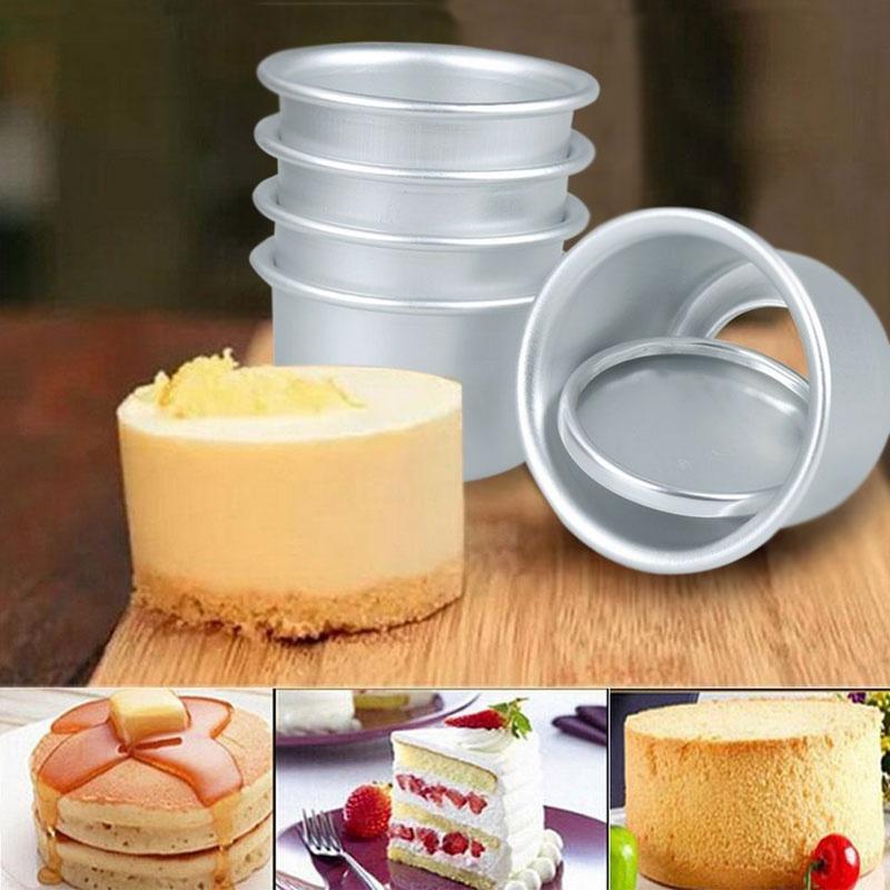 Elegante mini tortiera rotonda con fondo rimovibile, stampo per budino, strumenti di cottura fai da te