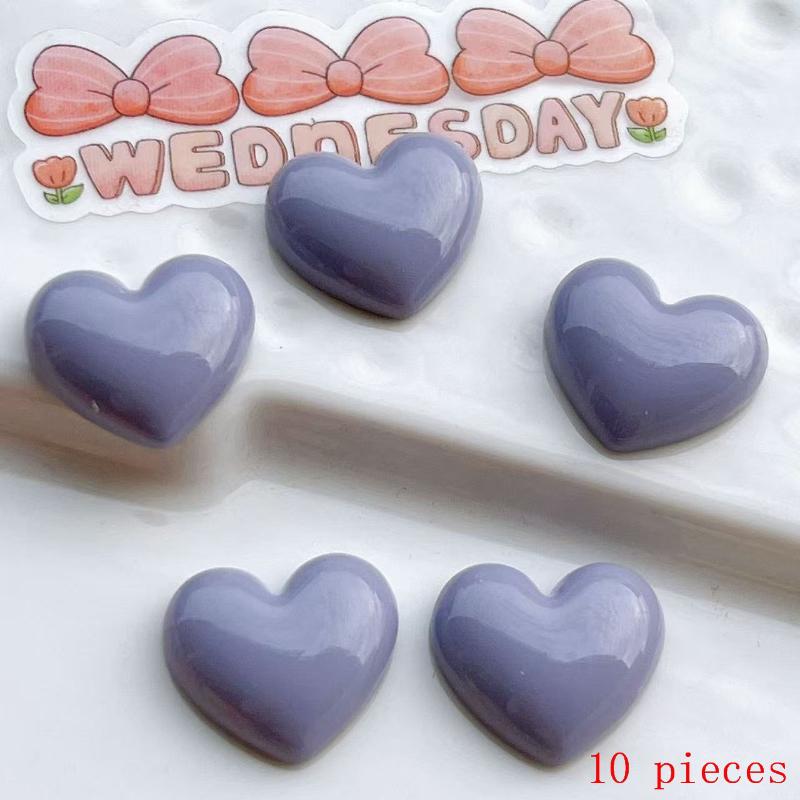 10Pcs Decorative Magnets Heart-Shaped Plastic Refrigerator Magnets For Kitchen Office Whiteboard Storage Cabinet & Dishwasher