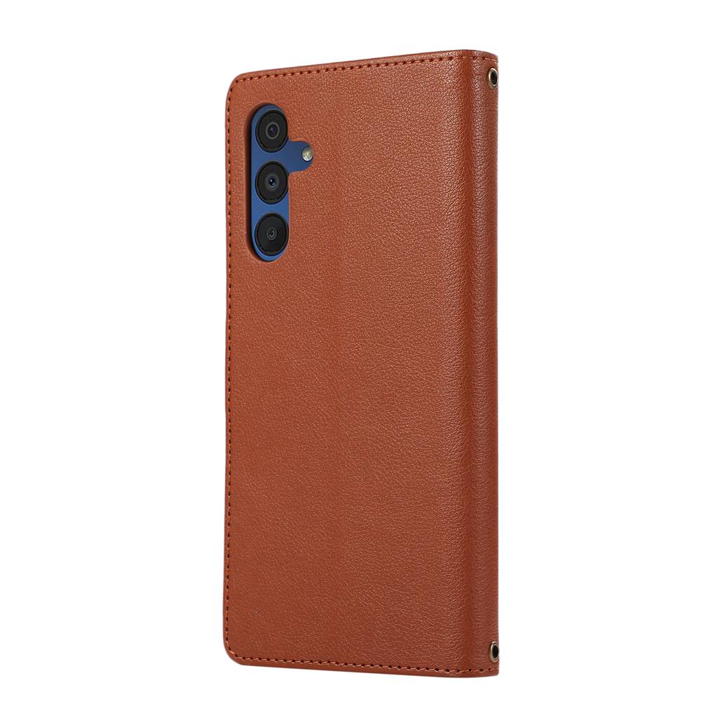 For Samsung Galaxy A16 4G/5G/A26 5G Case Multi Card Slots Zipper Leather Phone Cover with Shoulder Strap/Wrist Strap