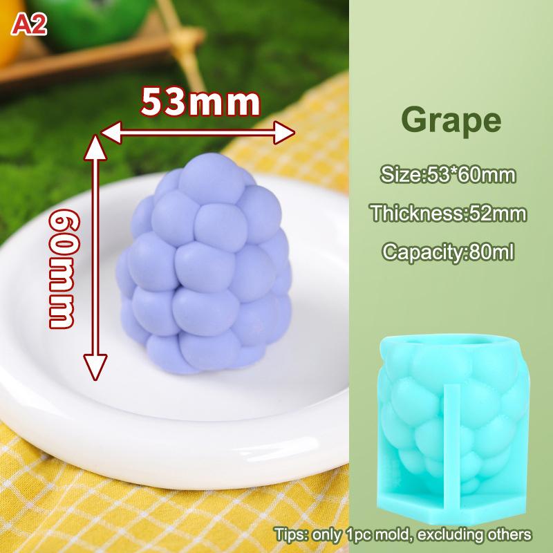 

Безопасная для пищевых продуктов форма для мороженого в виде фруктов, 3D-дизайн клубники, манго, персика, легко извлекаемая, форма для торта, шоколада, желе, мыла, DIY A2