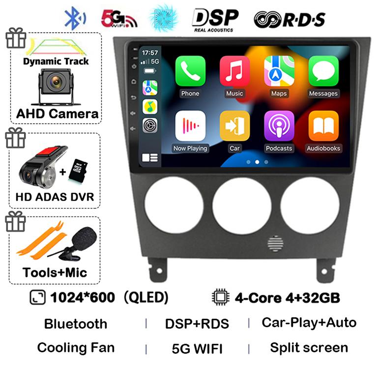 Android 14 Carplay Auto 4G Wifi For Subaru Impreza GD GG 2002 - 2007 Car Radio Multimedia Player GPS 360 Camera Stereo Head Unit