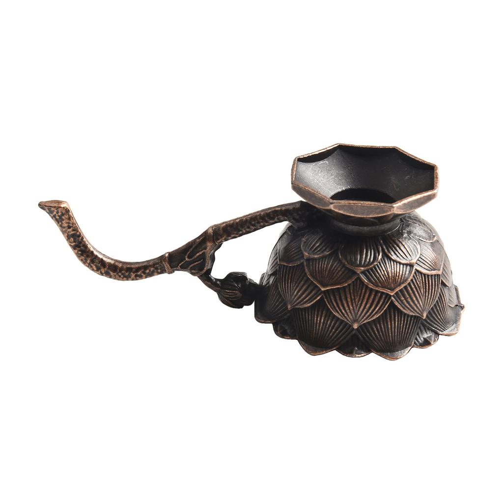 Home Fragrances Incencence Burner 9*5.3*4.7CM Bronze Alloy Burner With Handle Fit For Home Decoration Lotus Incense