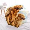 1 PC Automatic Folding Umbrella - Golden Retriever Pattern, Portable & Foldable Design with 8 Ribs, Christmas Birthday Gifts