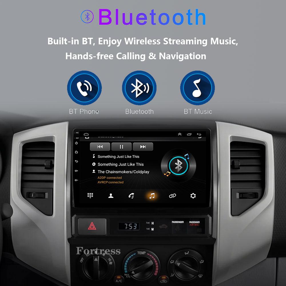 2Din 9" Android 13 Car Radio Player For Toyota Tacoma 2 HILUX 2005-2013 Carplay GPS Navi Head Unit 2din Stereo DVD