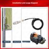 Stainless Steel 1/4 Quick Plug High Pressure Water Mouse Head Nozzle Pagoda Front 1 Rear 6 Sewer Dredging Head