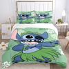 Lilo Stitch Tropical Adventure Print 3Pcs Bedding Setduvet Cover With 2 Bedropillowcase Home Birthday Gift