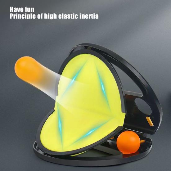 

Yousheng Catch And Throw Ball Game Outdoor Toss And Catch Ball Game Set with 2 Launchers and 4 Balls Beach Pool Yard Paddle Ball Set for Family Fun чёрный