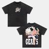 ONE PIECE Men's and Women's Washed T-Shirt 2026 Summer New Anime Roronoa Zoro Tee Retro Distressed Y2k Casual Short Sleeve