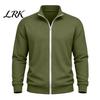 Klassischer Amerikanischer Stil Herren Außenbekleidung Waffelstrick Reißverschluss Jacke, Langarm Umlegekragen Moderne Truckerjacke Lässiger Cardigan Sweatshirt,