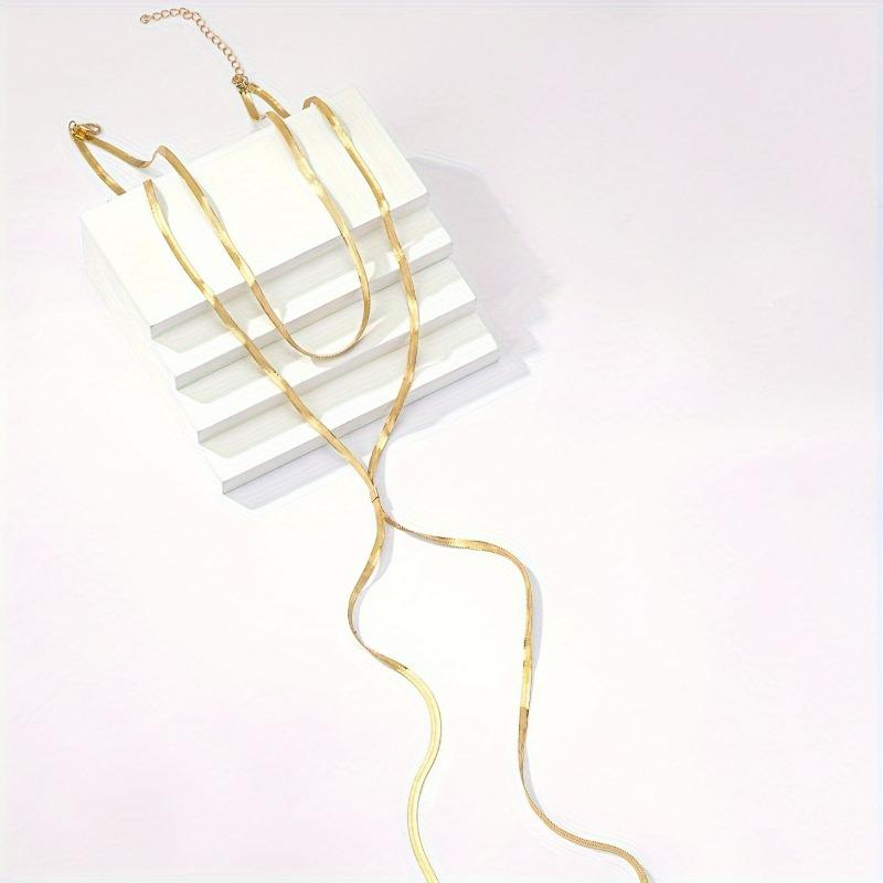 A String of Temperament Double-worn Trendy Sweater Chains for Women's High-end Sense, Long Simple and Atmospheric High-end Necklaces