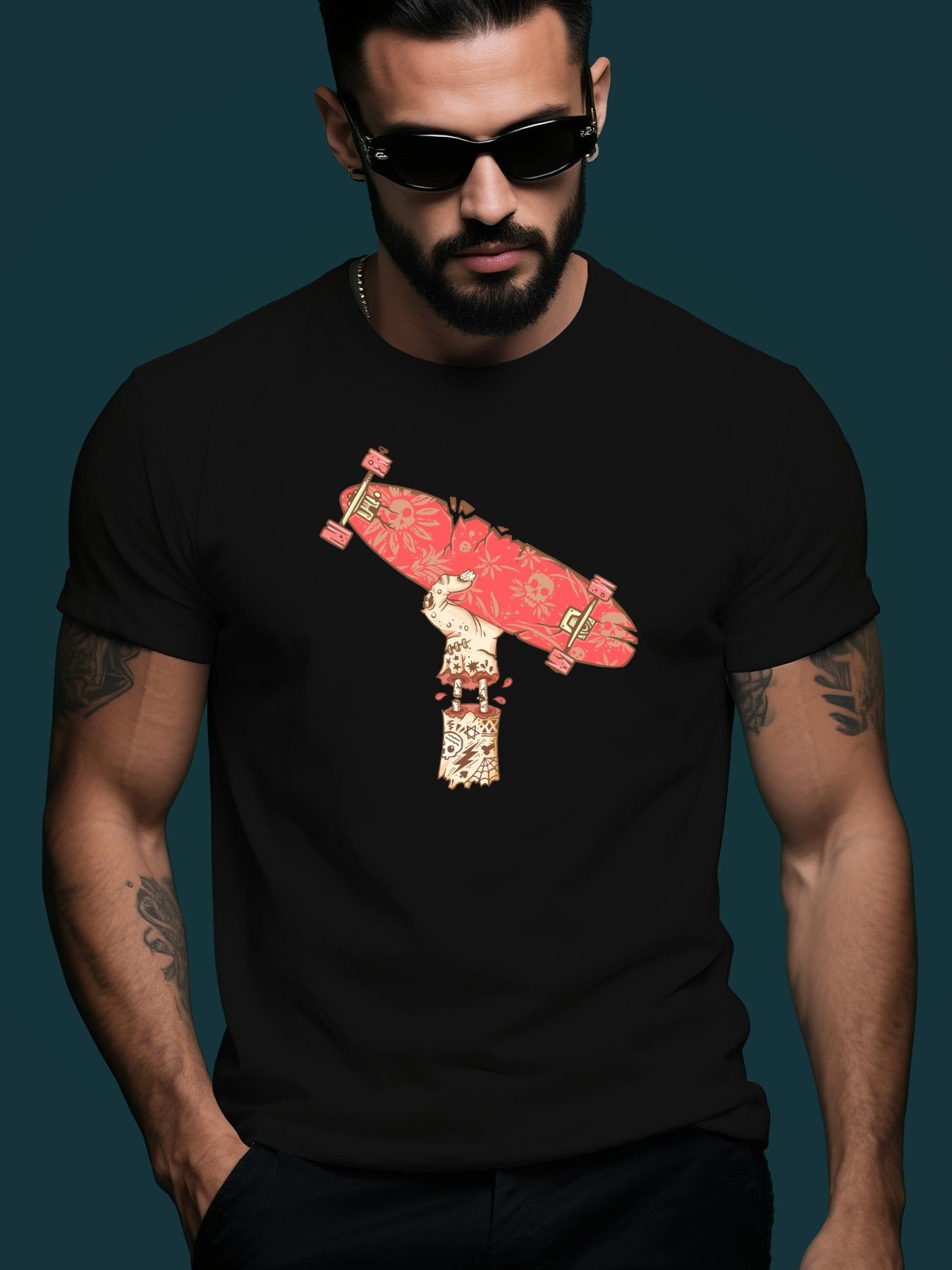 Zombie Arm with Skateboard Trendy Streetwear Summer Casua... XXL