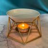 Romantic Candle Holder Rhombus Shape Incense Burner Gift Tealight Holder  Candlelight Dinner Props