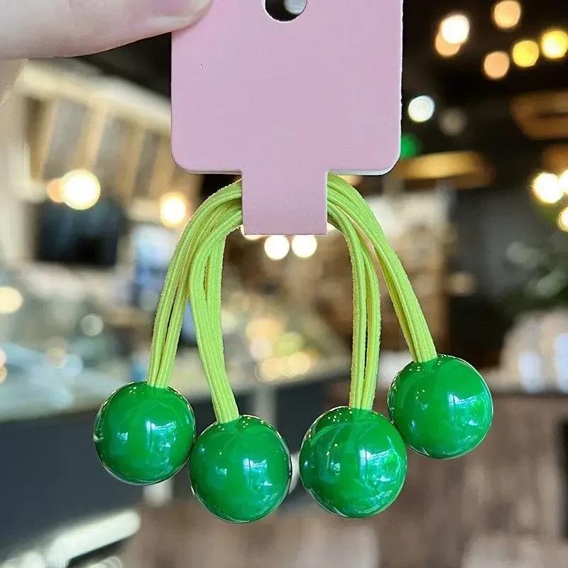 

2 шт. Корейские милые красочные эластичные резинки-кольца для волос, веревка, скранчи для женщин, девочек, детей, на каждый день, для праздника, в подарок, аксессуары для волос