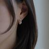 Youngglow Silver925 Arc Earrings (2color)
