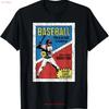 Retro Baseball Card Wrapper T Shirt Distressed Vintage Washed Breathable Graphic Fashion Homme Stretched Soft Streetwear