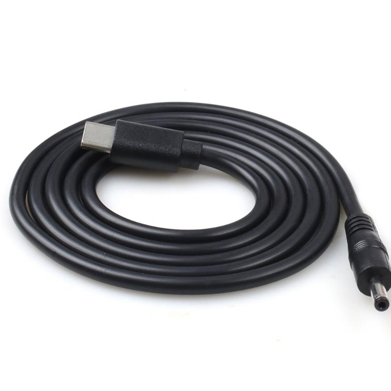 Type C To 12V Power Supply Cord 3.5x1.35mm Plugs For Printer Modem Notebook Voltages Stable Coppers Cores