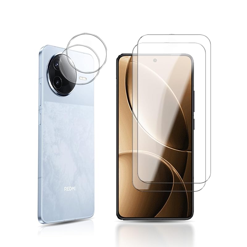 

[Set of 4] For Redmi K80/K80 pro glass film + camera film YANMONGI protective film Made of Japanese materials Full protection film Hardness 9H Zero